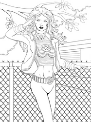 Jean Grey New X-Men Lineart