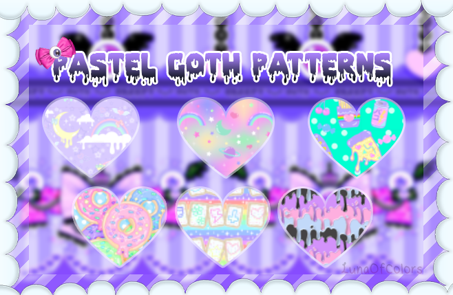 Pastel Goth Patterns PS - LunaOfColors