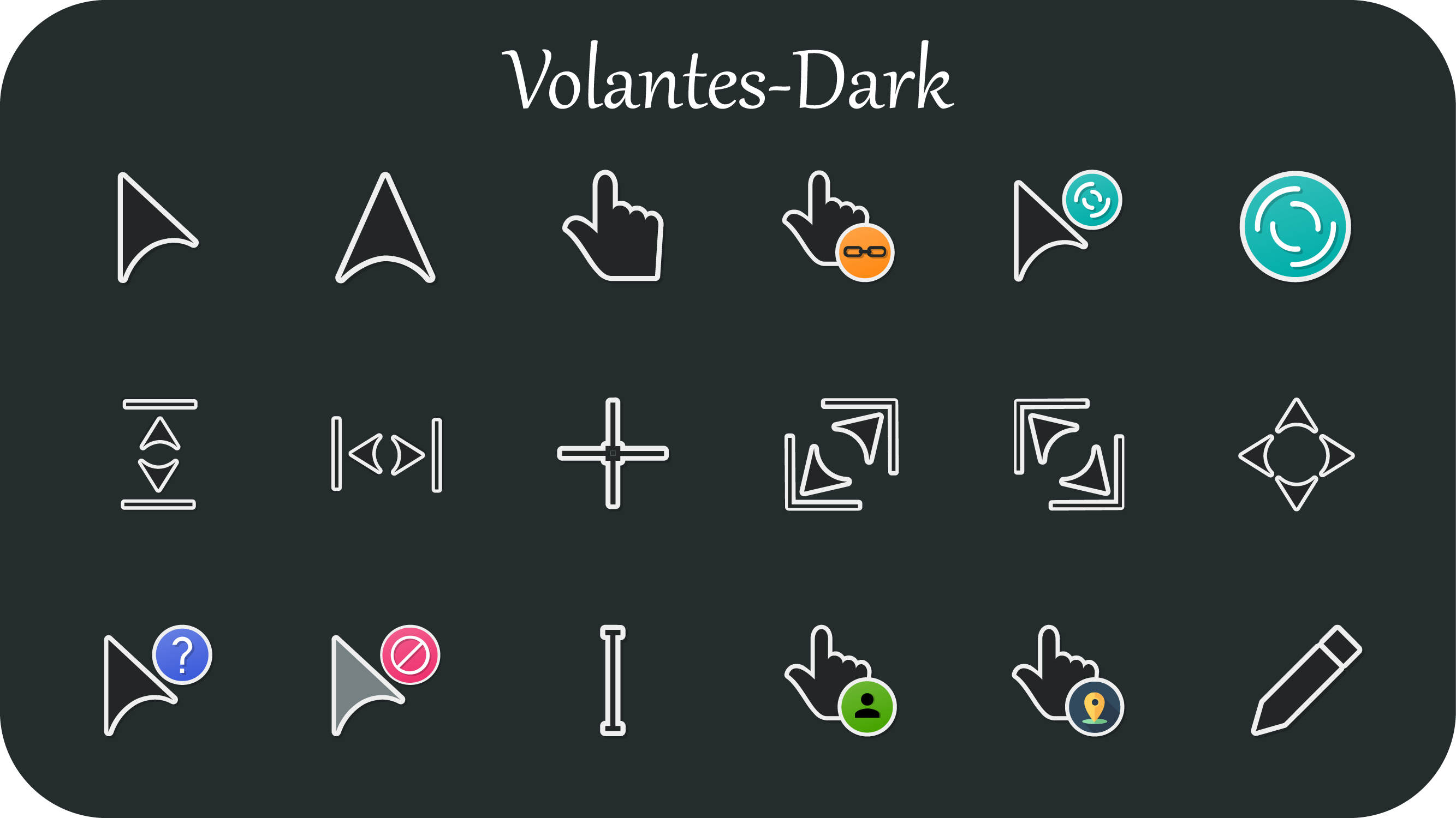 Windows 11 dark theme Cursors