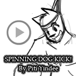 Spinning Dog Kick