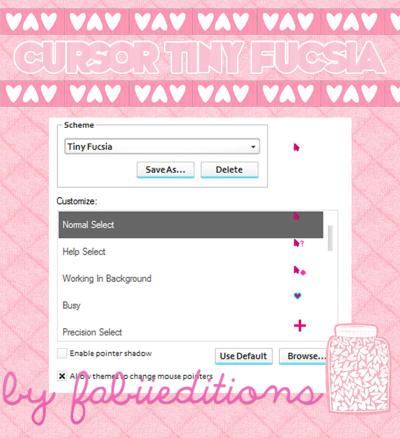Cursor tiny fucsia by fabii27 on DeviantArt