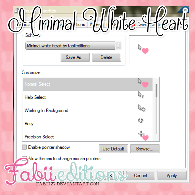 Minimal White Heart