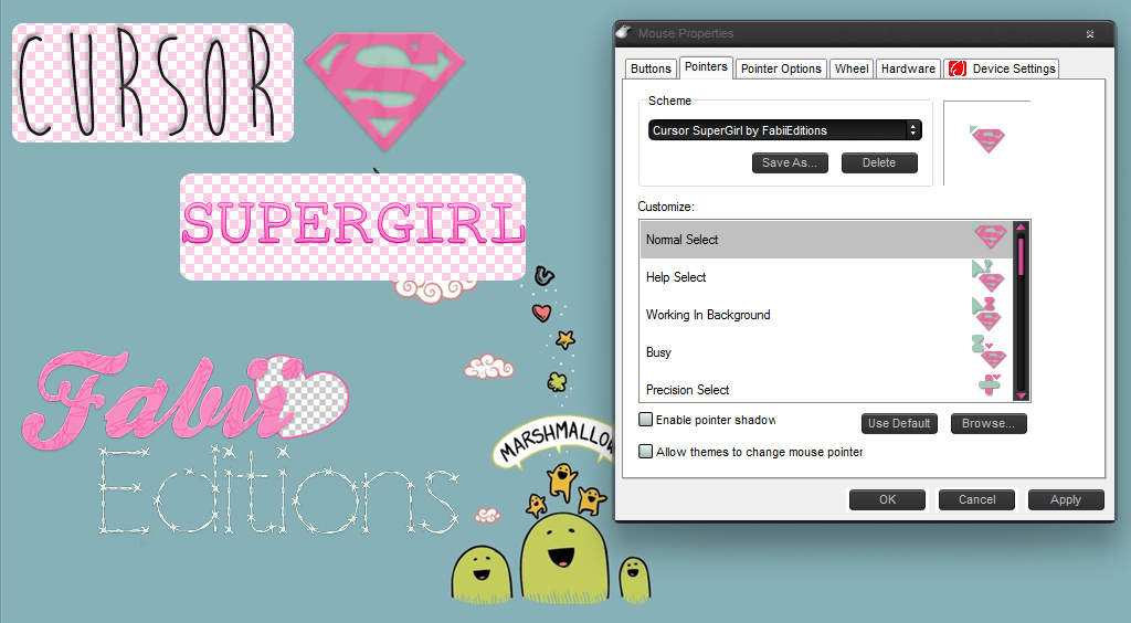 Cursors Supergirl by fabii27 on DeviantArt