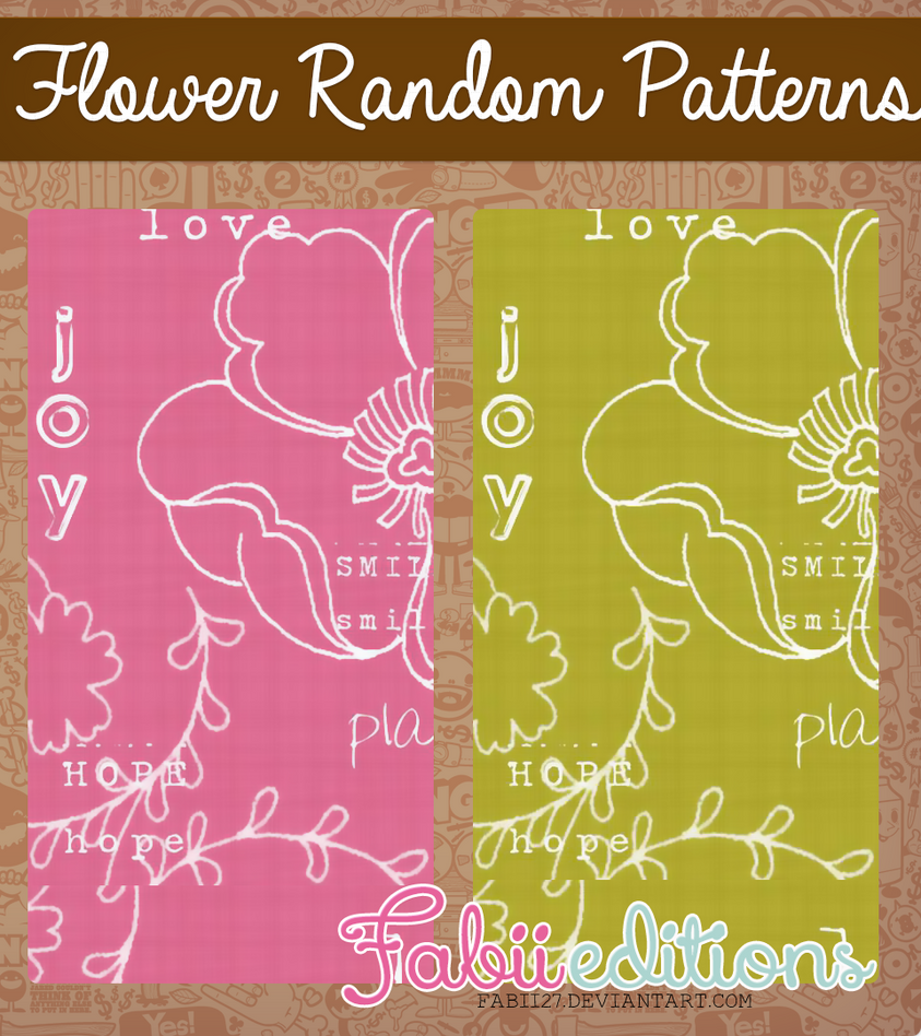 Flower Random Patterns by fabii27 on DeviantArt
