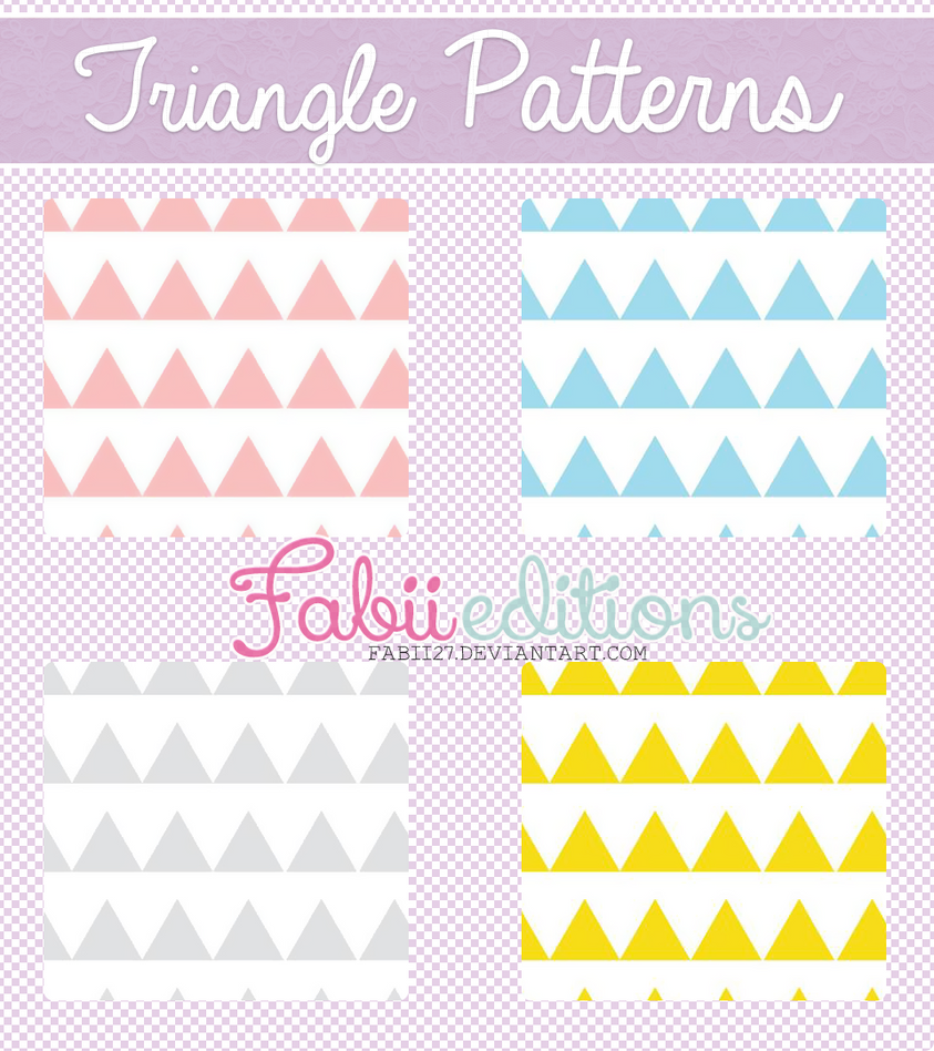 Triangle Patterns by fabii27 on DeviantArt