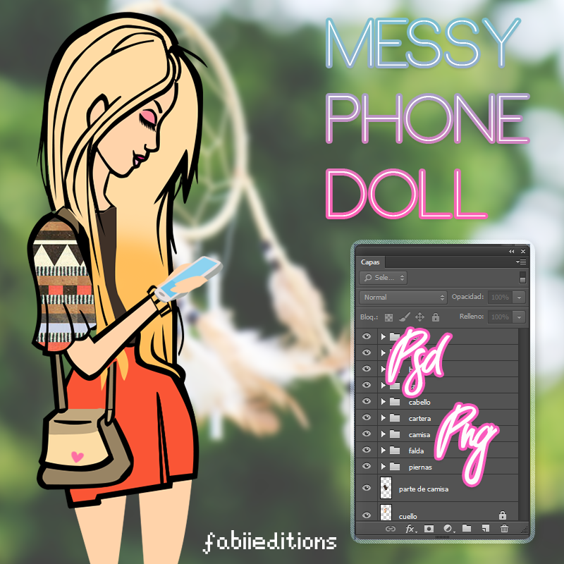 Messy Phone Doll