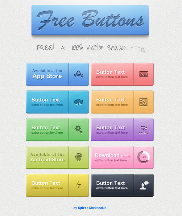 Web Buttons Freebie by Divirta06 on DeviantArt