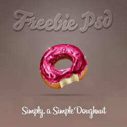 Freebie Doughnut PSD