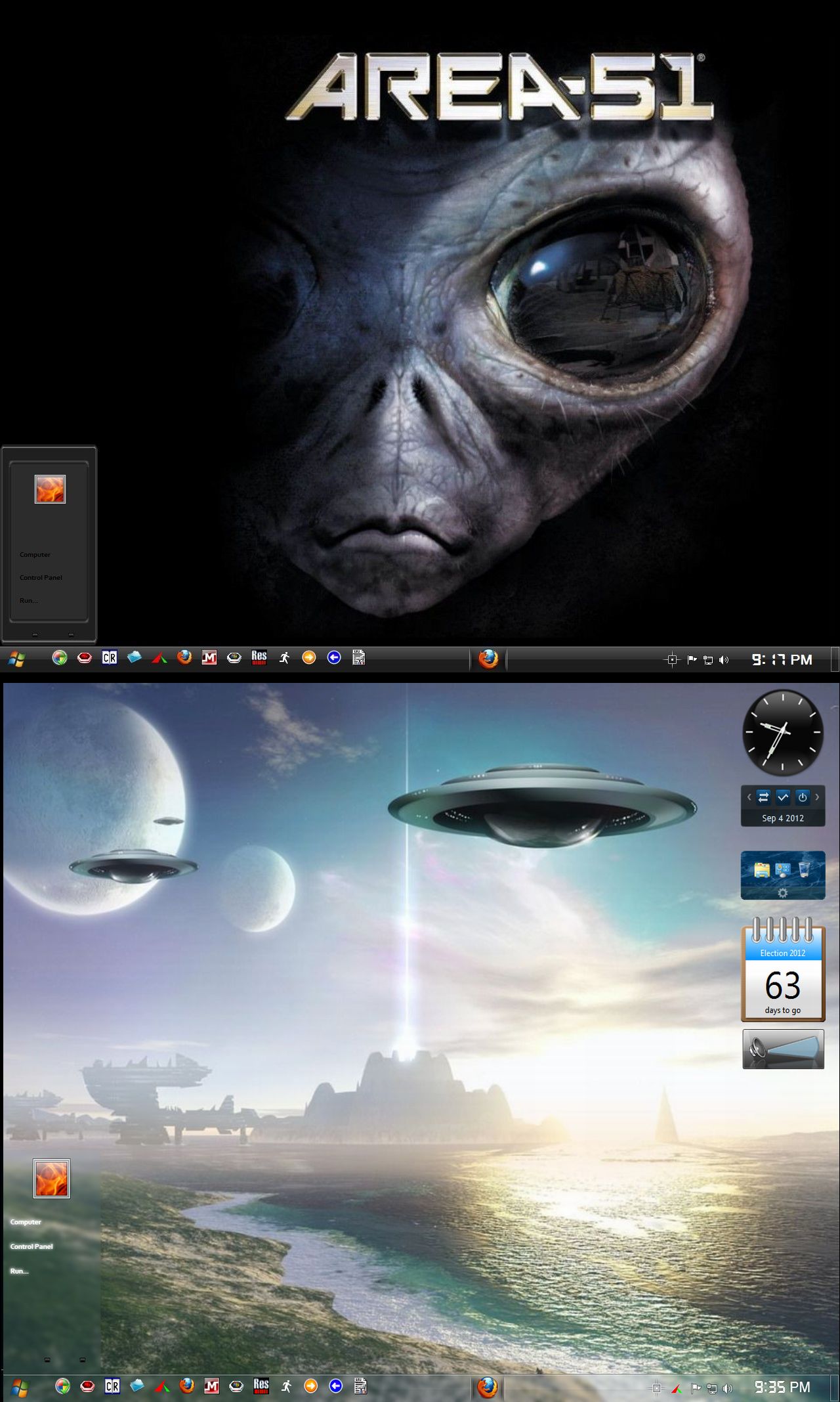 Win7 Area 51 Theme