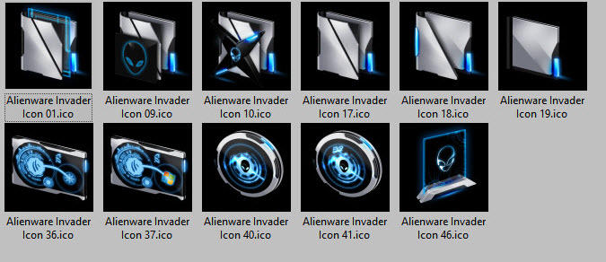 Alienware Invader Icons  Small Sample Package