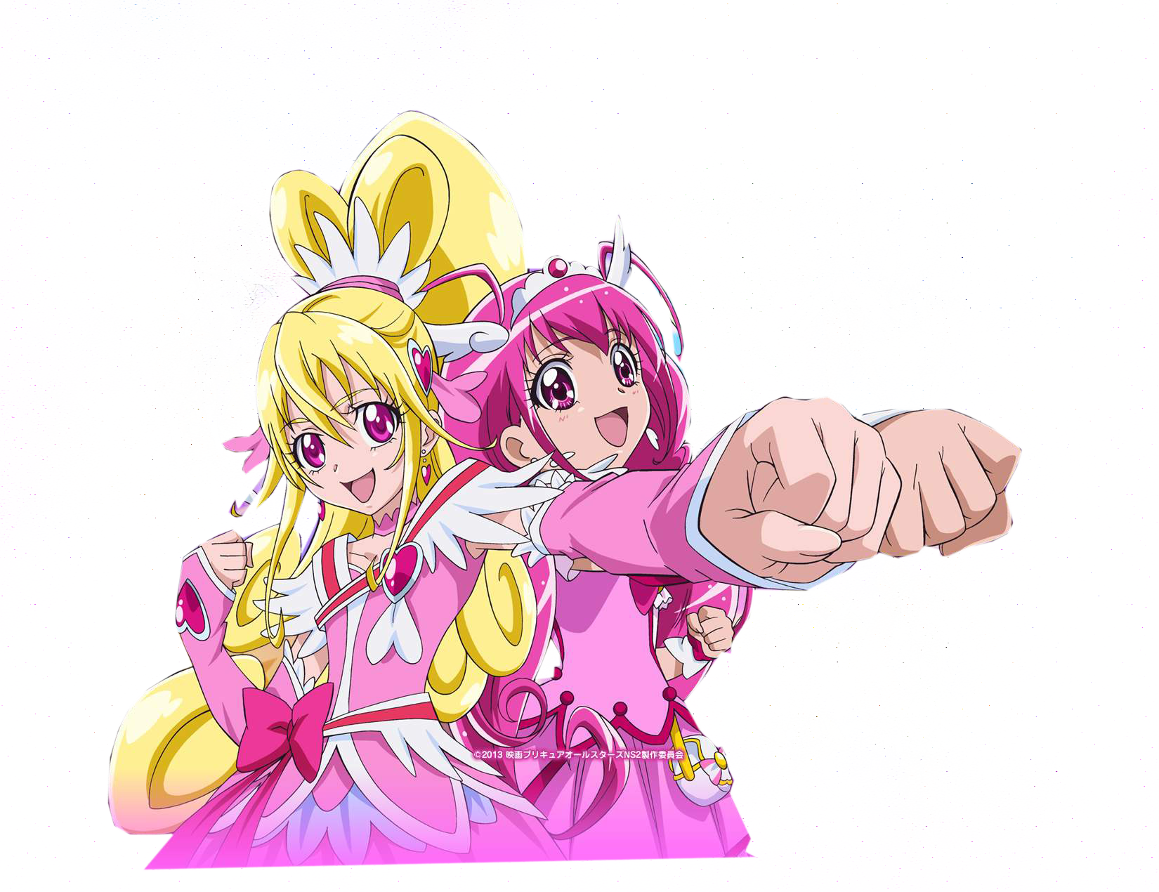 Cure Happy and Heart render 1 by KyuaHeart on DeviantArt
