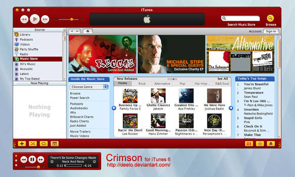Crimson for iTunes 6