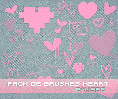 Brushes Heart By isfe