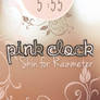 Skin for Rainmeter Clock Pink Flower