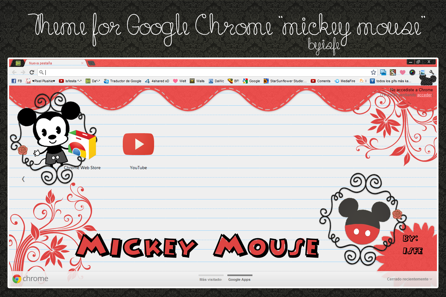 Theme For Google Chrome Mickey Mouse