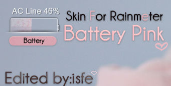 Skin For Rainmeter Battery Pink