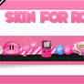 Skin For RocketDock Black And Pink