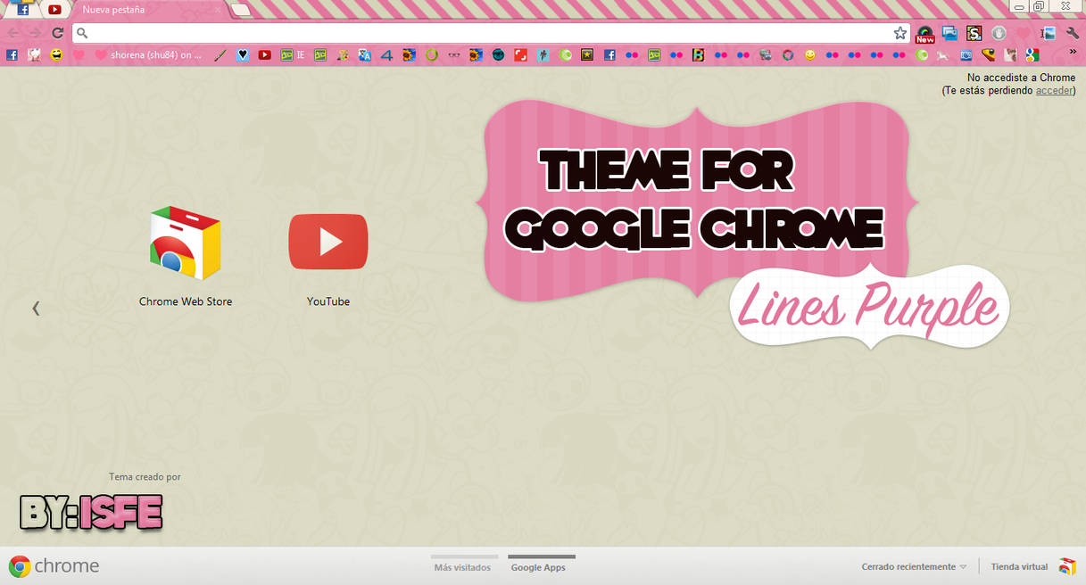 Theme For Google Chrome Puple Lines by Isfe on DeviantArt