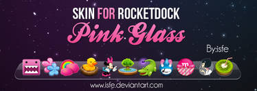 Skin for rocketdock Pink Glass