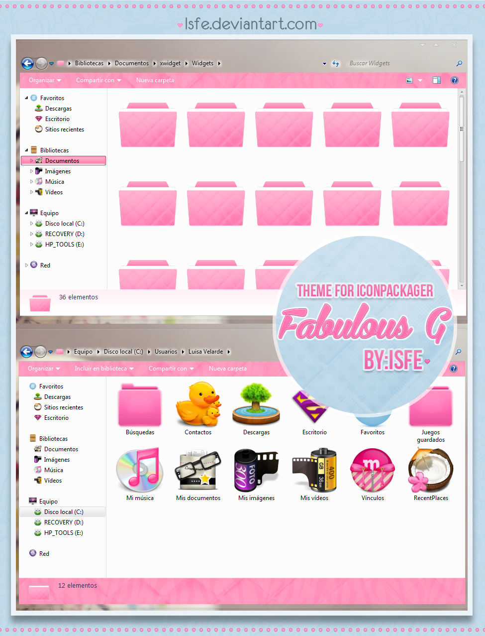 Theme for iconpackager FabulousG