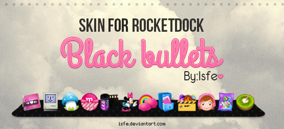 Skin for Rocketdock Blackbulletes