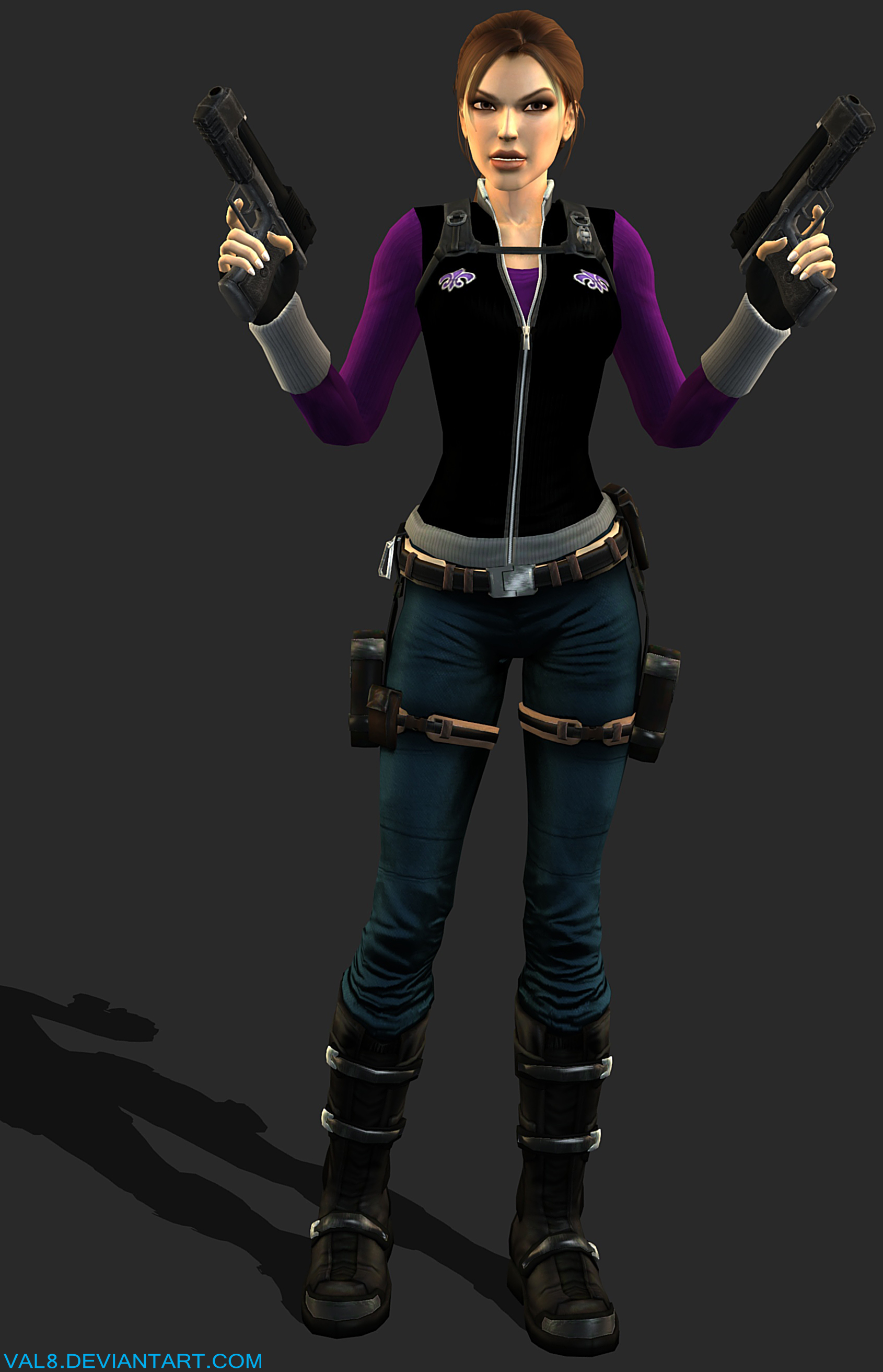 Lara Croft - Saints Row Outfit model