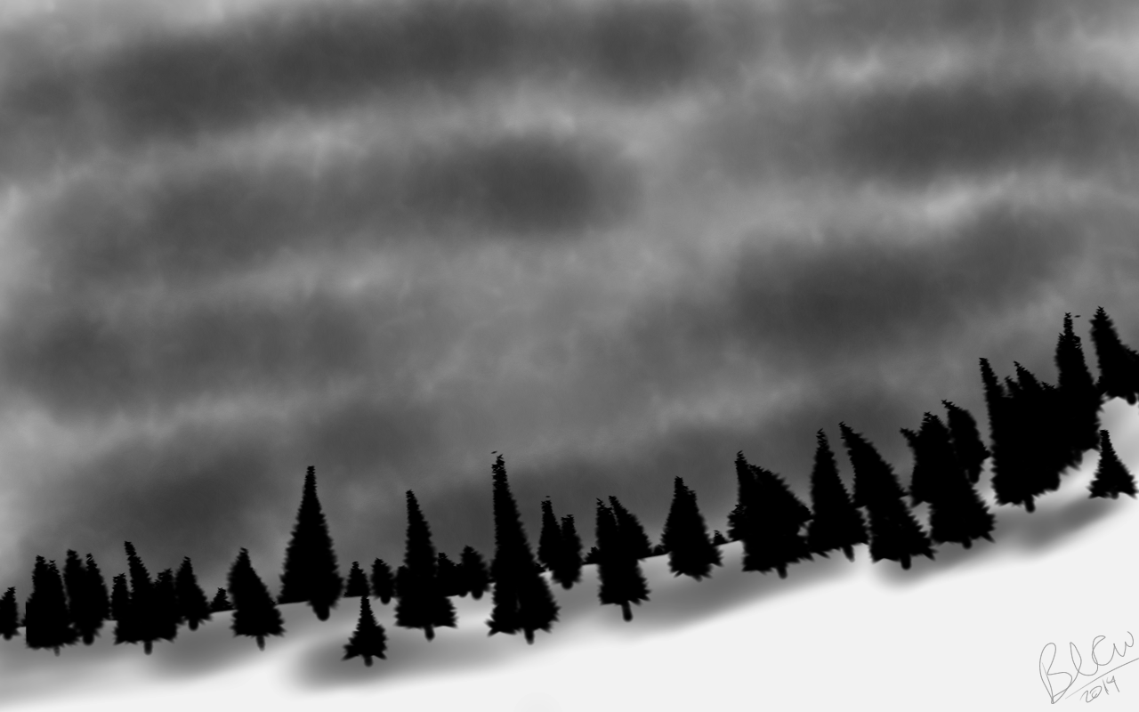Pine Trees of the storm by TheMarbleSlabCorgi on DeviantArt