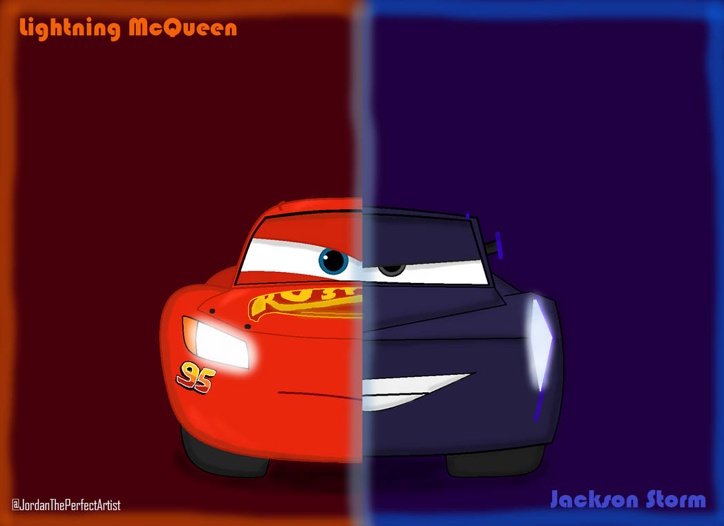 Lightning McQueen VS Jackson Storm (Cars 3) by egjordanb00 on DeviantArt