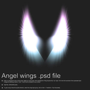 Angel Wings PSD File