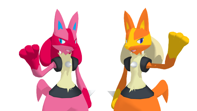 MMD Starlight and nina the Lucario (DL) by MMDDashie on DeviantArt