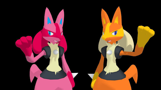 MMD Starlight and nina the Lucario (DL) by MMDDashie on DeviantArt