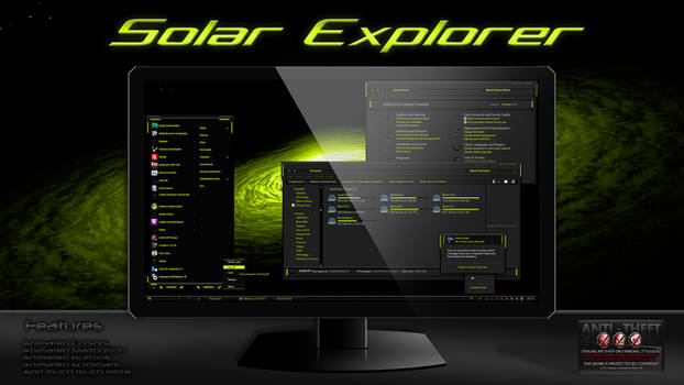 Solar Explorer Theme For Windows7 by Designfjotten