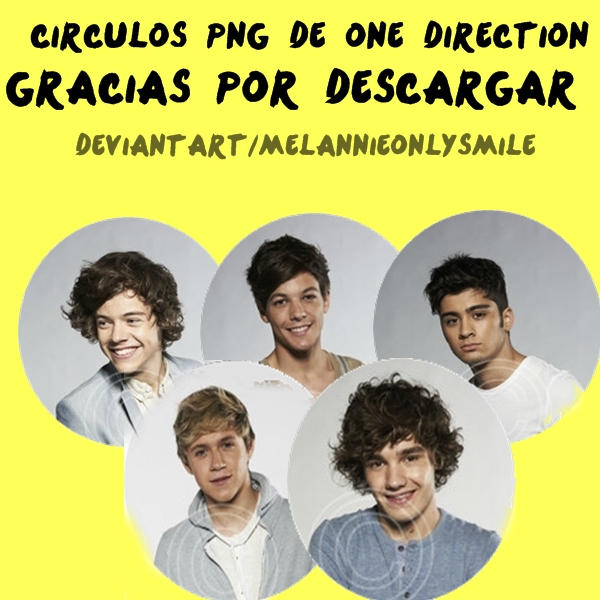 One Direction Round Circulos PNG de One Direction by MelannieOnlySmile on DeviantArt