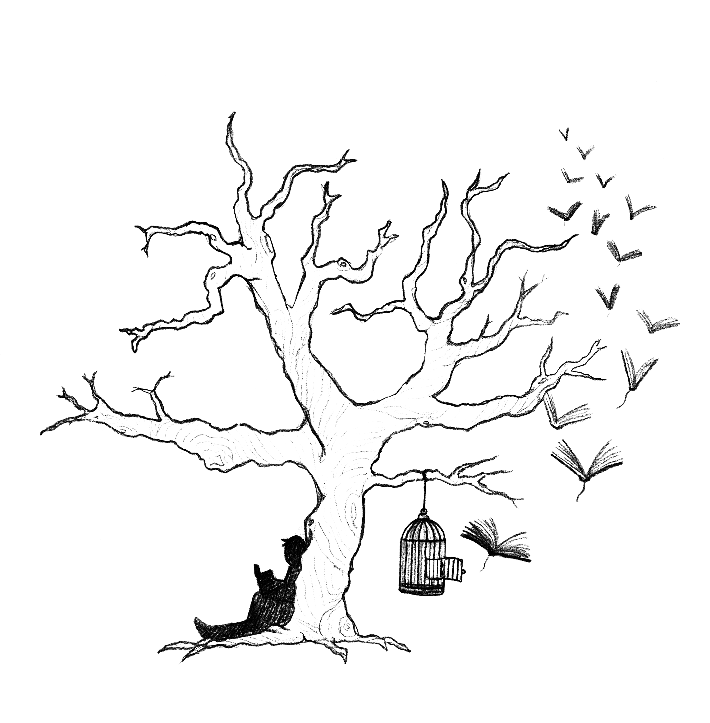 The reading tree by S3raslin on DeviantArt