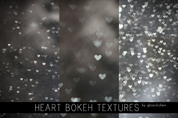 Heart Bokeh Textures.