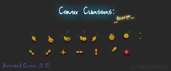 Comix Cursors Orange