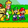 SMB-Hots team meets Super Mario Odyssey Mario