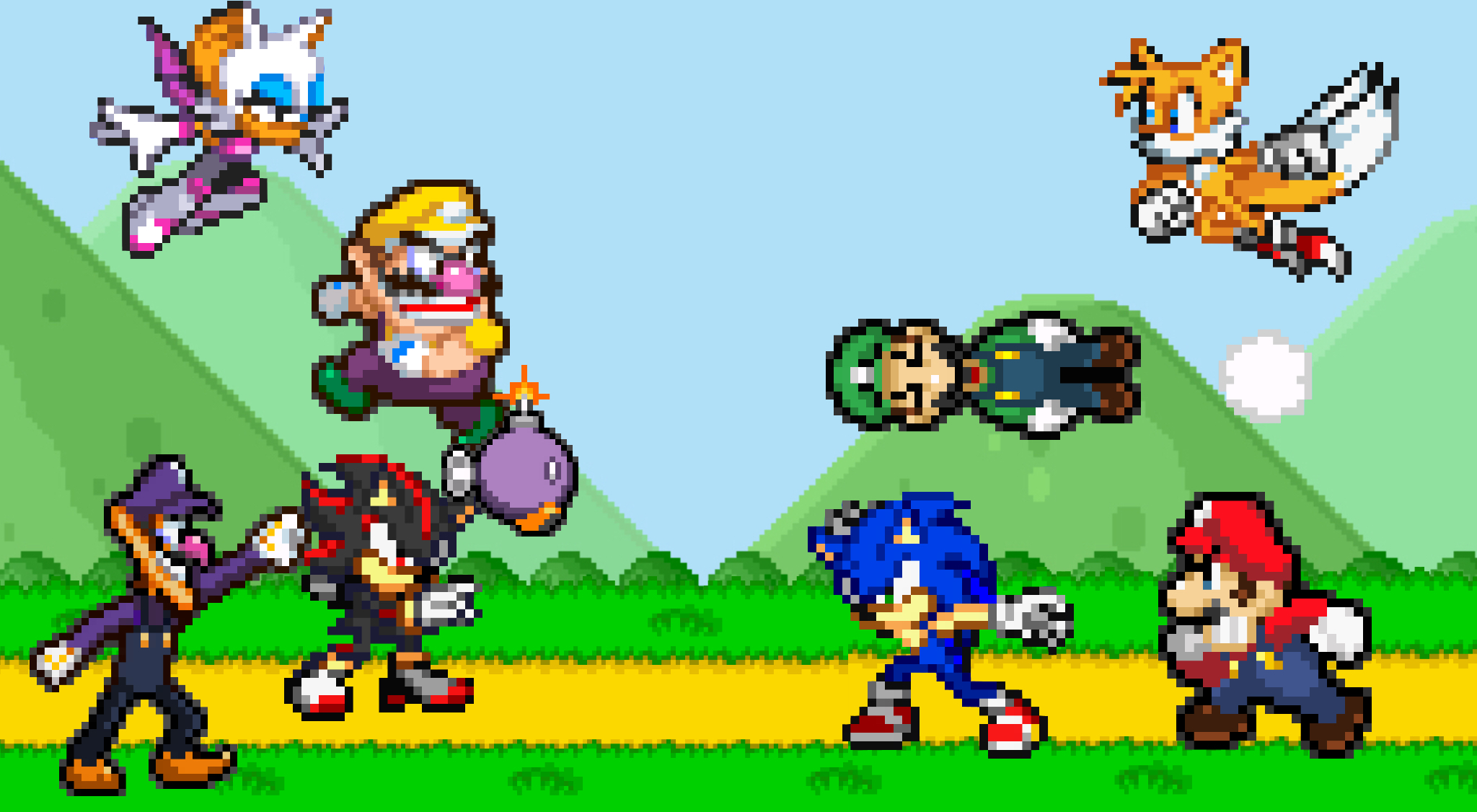 Sonic and Shadow VS DeviantArt (FT Tails) 