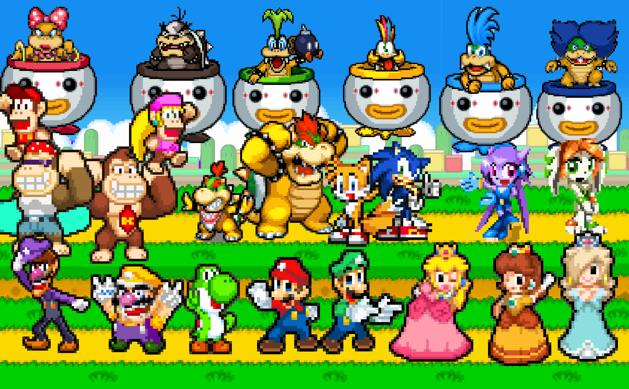 Mario Gang by SLGQ4 on DeviantArt