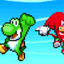 Yoshi and Knuckles