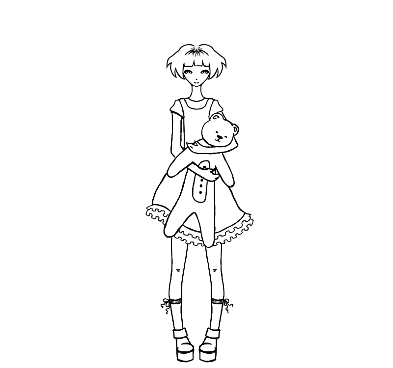 Teddy Bear Line Art by Maximum2fly on DeviantArt