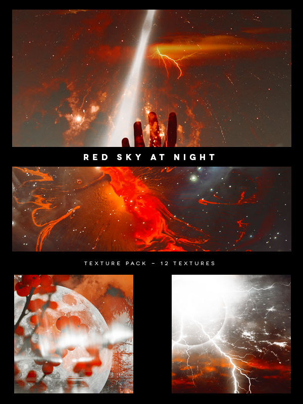 red sky at night by Sixxtear on DeviantArt