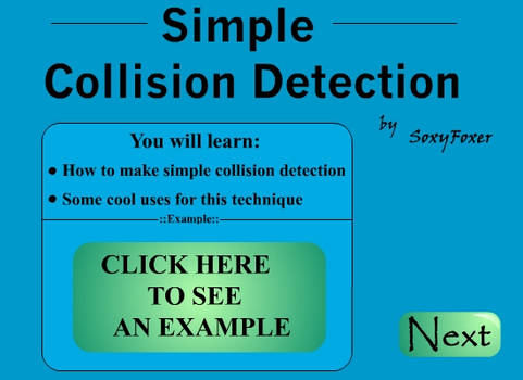 simple collision detection