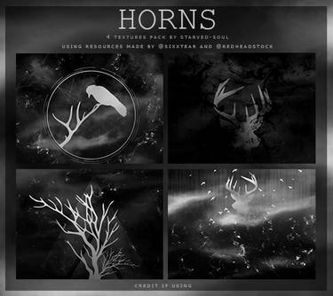 Horns Textures Pack by Starved-Soul by Starved-Soul, visual art