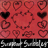 Scrapbook Scribbles- Hearts