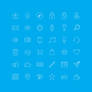 FREE iOS 7 Outline Icons. Fully vector PSD