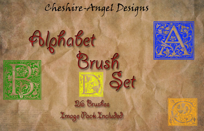 Alphabet Brush Set