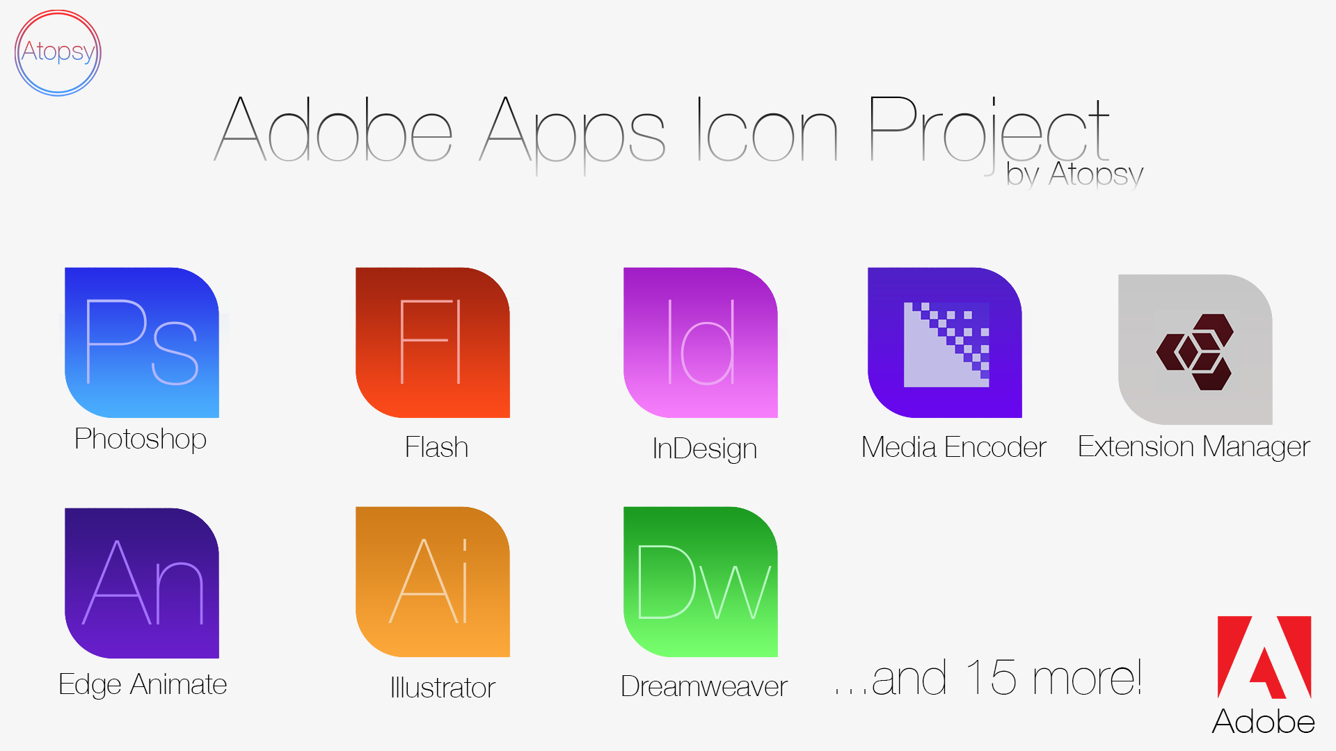 Adobe Apps Icon Project by Atopsy on DeviantArt