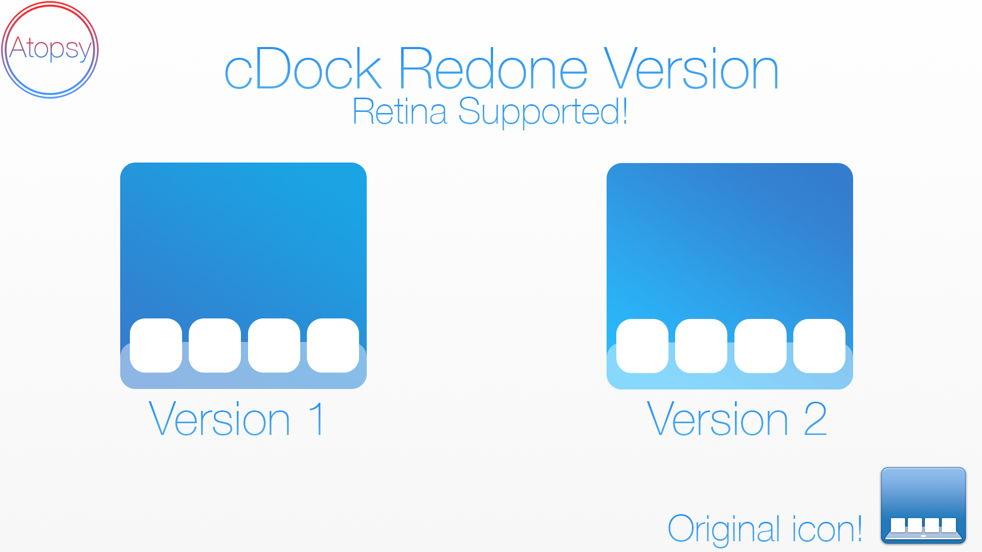 iOS 7 Style cDock Icons (UPDATE!)