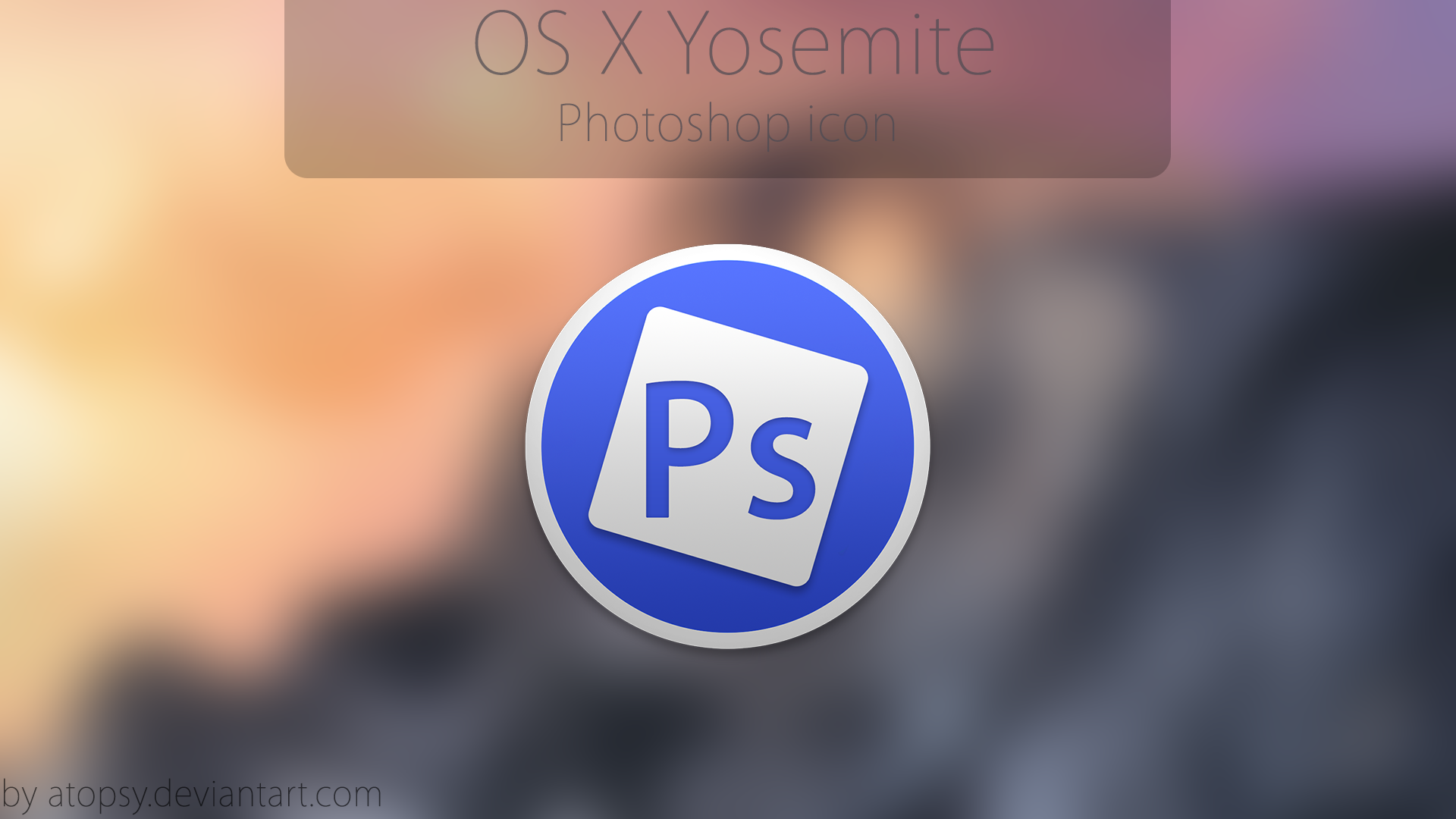 OS X Yosemite Photoshop icon (Final Version!)